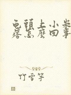 龟头上小米粒疙瘩怎么回事封面