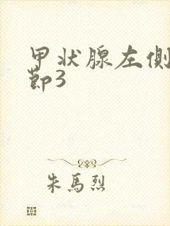 甲状腺左侧叶结节3