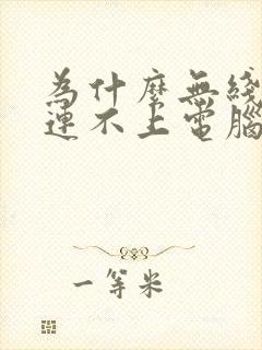 为什么无线鼠标连不上电脑