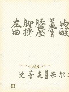 左脚膝盖内侧弯曲挤压会酸痛