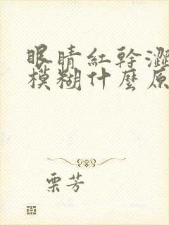 眼睛红干涩视力模糊什么原因引起的