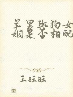 羊男与狗女的婚姻是否相配