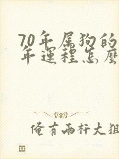 70年属狗的今年运程怎么样封面
