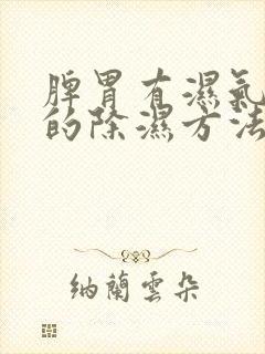 脾胃有湿气最快的除湿方法封面