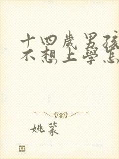 十四岁男孩叛逆不想上学怎么办封面