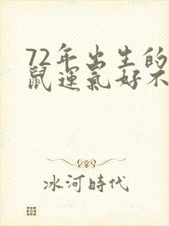 72年出生的老鼠运气好不好封面