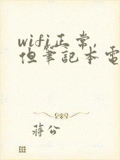 wifi正常,但笔记本电脑连不上网