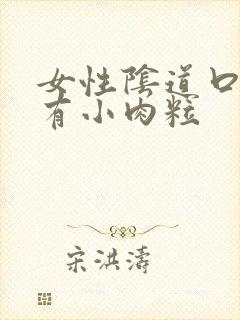 女性阴道口内侧有小肉粒