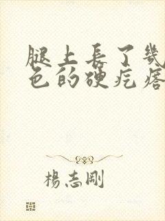 腿上长了几个黑色的硬疙瘩封面