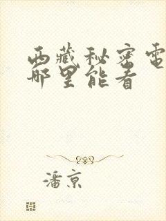 西藏秘密电视剧哪里能看