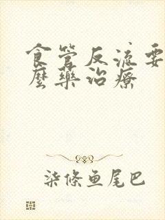 食管反流要吃什么药治疗