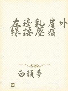 左边乳房外侧边缘按压痛