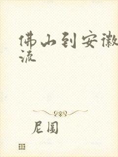 佛山到安徽的物流