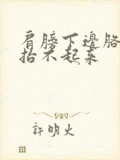 肩膀下边胳膊疼抬不起来