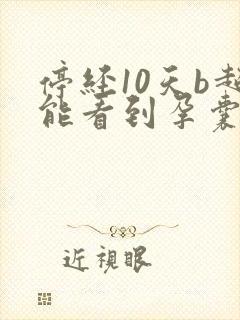 停经10天b超能看到孕囊吗