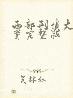 西部刑侦大案纪实完整版