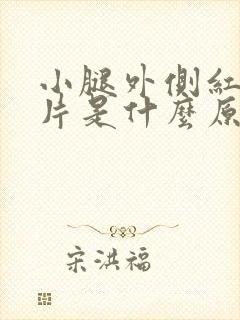 小腿外侧红痒一片是什么原因