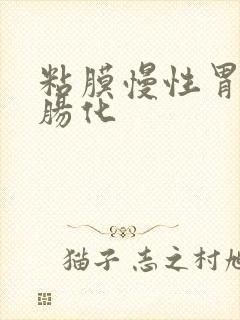 粘膜慢性胃炎伴肠化