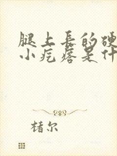 腿上长的硬硬的小疙瘩是什么