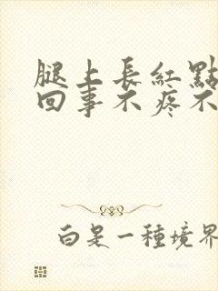 腿上长红点怎么回事不疼不痒