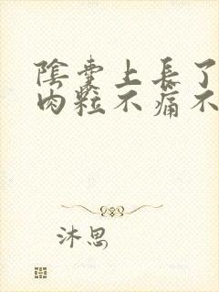 阴囊上长了白色肉粒不痛不痒封面