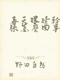 春天眼睛干涩发胀怎么回事封面