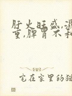 肝火旺盛,湿气重,脾胃不和,怎么调理