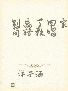 别忘了回家的路简谱教唱封面