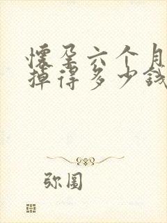 怀孕六个月了打掉得多少钱啊