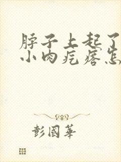 脖子上起了好多小肉疙瘩怎么回事