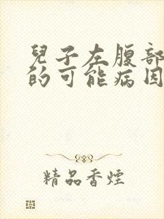 儿子左腹部疼痛的可能病因