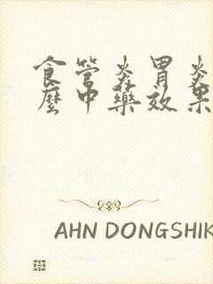 食管炎胃炎吃什么中药效果好