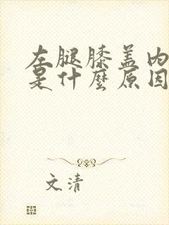 左腿膝盖内侧疼是什么原因引起的