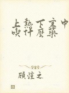 上热下寒中焦堵吃什么药