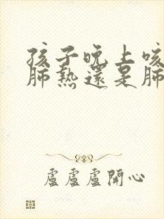 孩子晚上咳嗽是肺热还是肺寒