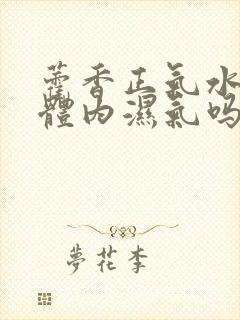 藿香正气水去除体内湿气吗