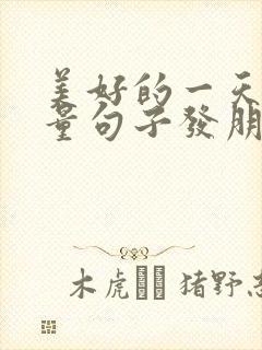 美好的一天正能量句子发朋友圈句子