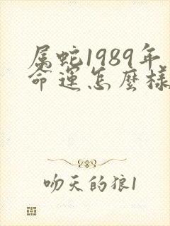 属蛇1989年命运怎么样