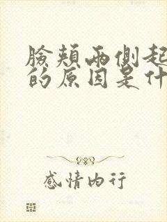 脸颊两侧起痘痘的原因是什么