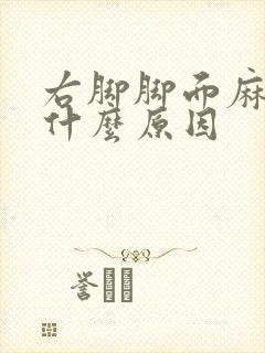 右脚脚面麻木是什么原因