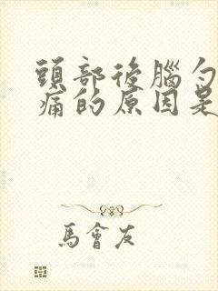 头部后脑勺左侧痛的原因是什么