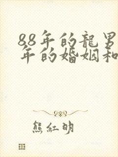 88年的龙男今年的婚姻和运气