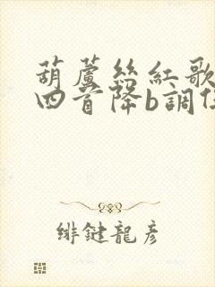 葫芦丝红歌连奏四首降b调伴奏