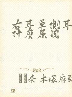 右耳单侧耳鸣是什么原因