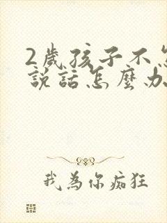 2岁孩子不怎么说话怎么办