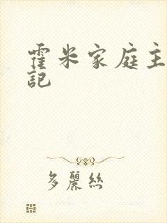 霍米家庭主妇日记