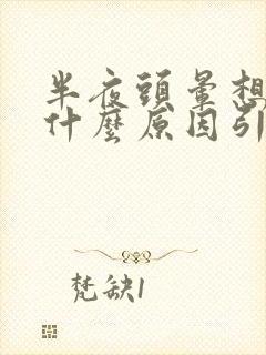 半夜头晕想吐是什么原因引起的