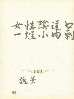 女性阴道口起了一堆小肉刺