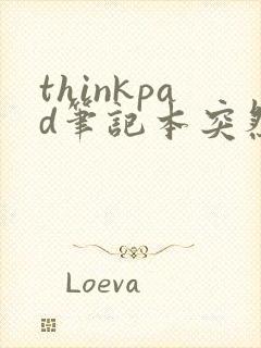 thinkpad笔记本突然黑屏但没有关机封面