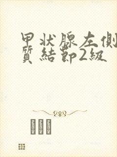 甲状腺左侧叶胶质结节2级